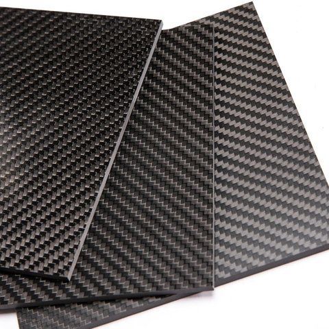 Лист карбоновий 3K Twill 3,0x500x500 ТКр-3,0-500-500 фото