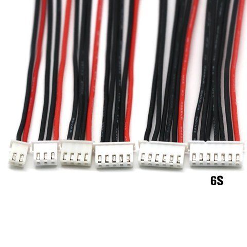 Роз'єм JST-XH Female 7 pins + wires 6s фото