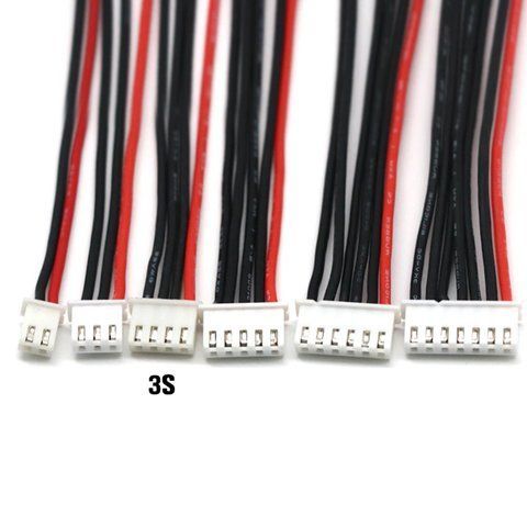 Роз'єм JST-XH Female 4 pins + wires 3s фото