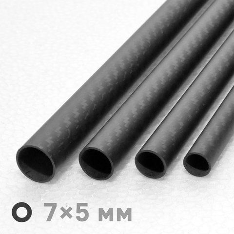 Трубка карбонова 3K Twill &empty;7&times;&empty;5&times;1000 мм vub07 фото